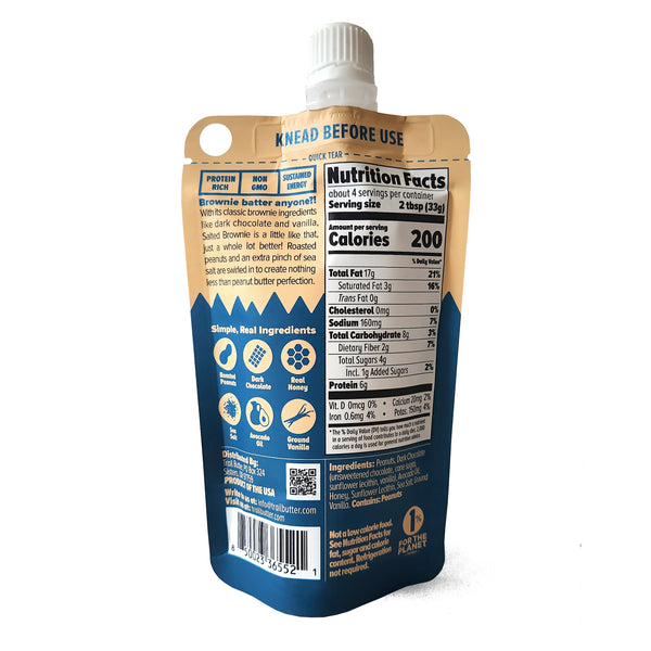 Salted Brownie 4.5oz Big Squeeze (6-Pack)