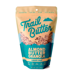 Ginger Snap Almond Butter Granola 12oz Big Crunch Pouch